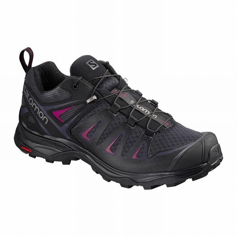 SALOMON X ULTRA 3 Philippines - Women's Hiking Shoes - Deep Grey/Black | 285179-ORD
